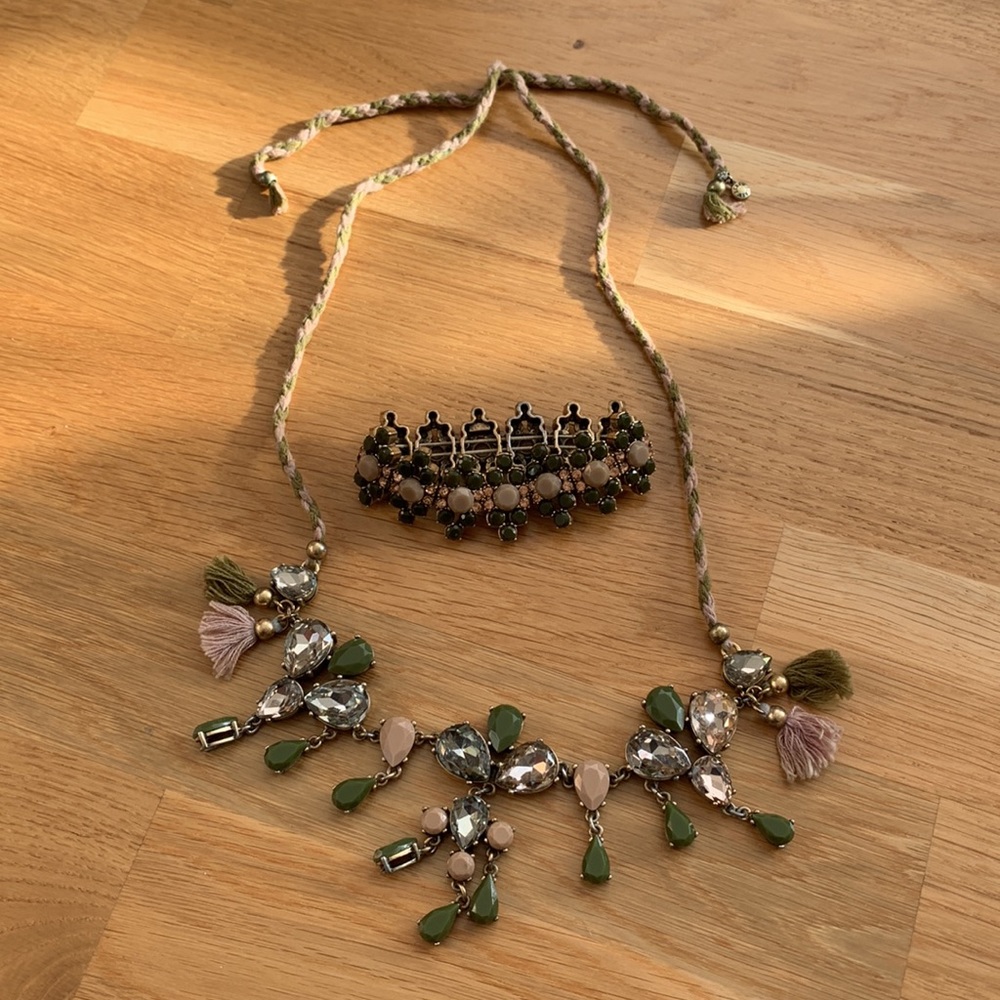 J.CREW matching necklace and bracelet